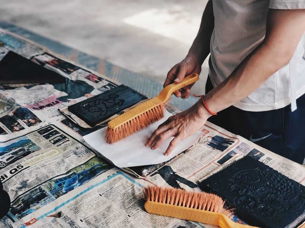 埔里廣興紙寮 DIY拓印