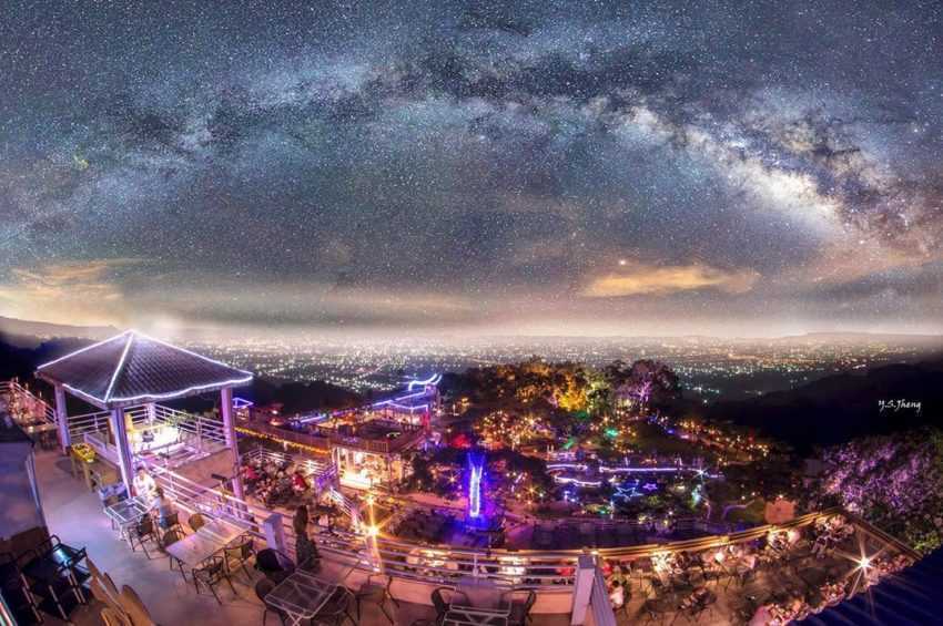 星月天空景觀餐廳星空