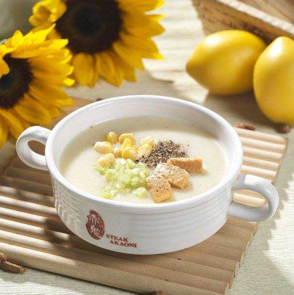 台中赤鬼牛排, 玉米濃湯