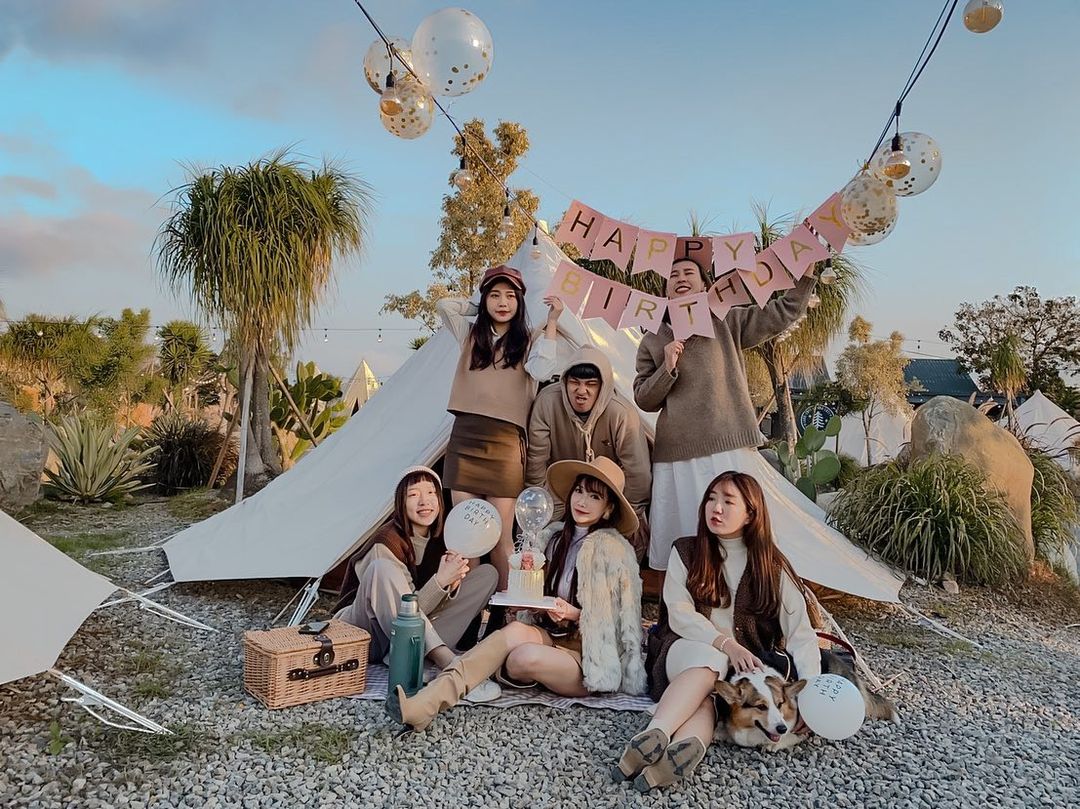 【苗栗自然圈農場】免裝備包圈露營、懶人露營玩DIY、泡湯、美式BBQ｜苗栗露營Lofi-land