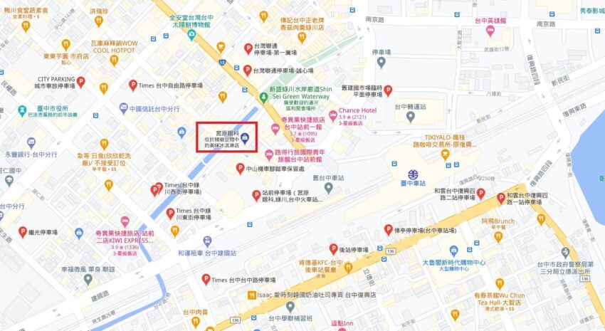 宮原眼科附近停車資訊