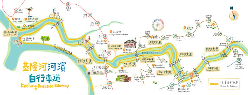 台北推薦5條河濱公園腳踏車道！騎腳踏車的超Chill自行車道路線推薦，玩遍全台北。