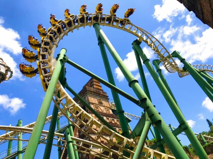 馬雅探險, 雲霄飛車, 九族文化村, 遊樂設施