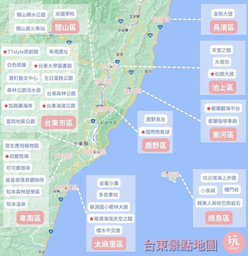 【台東景點推薦】精選60個台東一日遊必去景點，台東熱氣球搶先看！