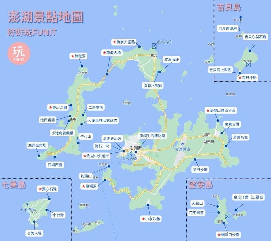 【澎湖景點】35個澎湖一日遊景點推薦、必玩澎湖旅遊攻略，澎湖三天兩夜帶你玩