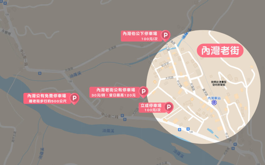 【內灣交通攻略】內灣老街怎麼去？搭火車、高鐵、客運，還是開車自駕？