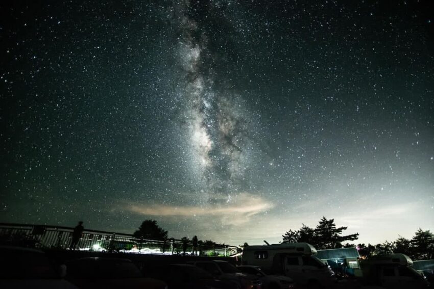 清境兩天一夜 合歡山星空 合歡山暗空公園