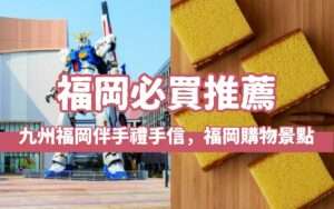 【福岡必買推薦】精選九州福岡伴手禮名產，必去福岡購物景點看這篇