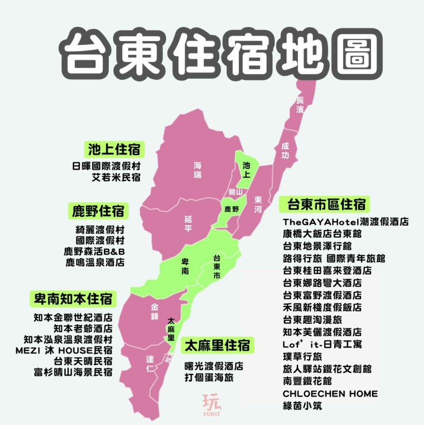 【台東住宿推薦】精選30間人氣台東飯店、台東民宿必住名單