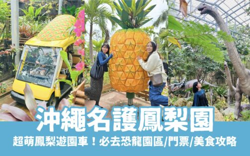 【沖繩名護鳳梨園攻略】超萌鳳梨遊園車、必去恐龍園區!門票優惠/美食/附近景點懶人包