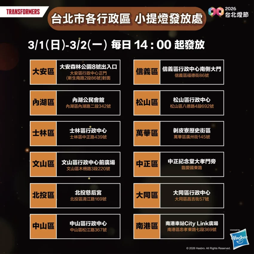 台北燈節 【2026台北燈節】變形金剛、泡泡馬特首度聯手！8米高Baby Molly，主燈秀時間、賞燈路線、交通搶先看 5 2026