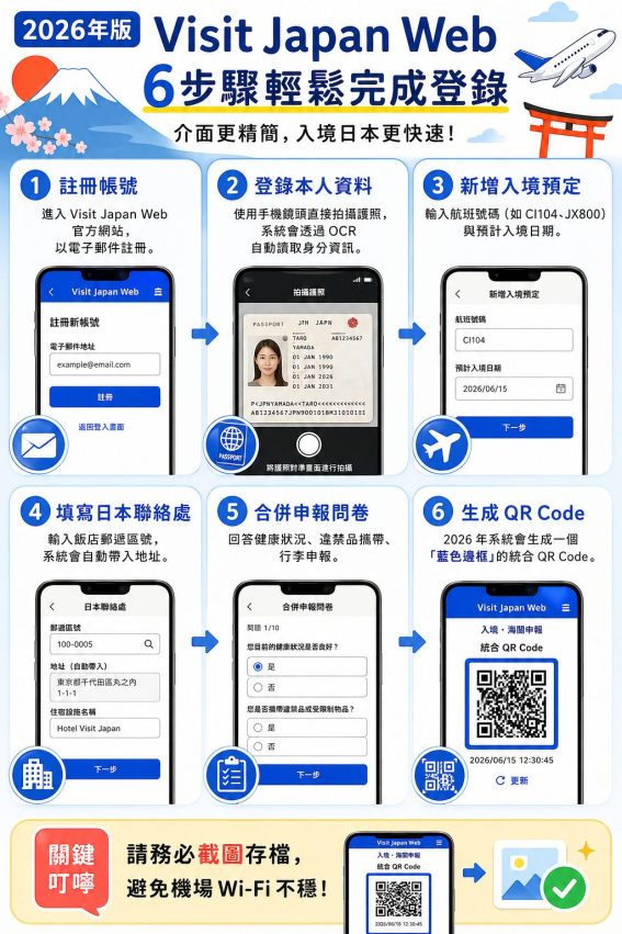 日本入境最強懶人包！最新Visit Japan Web教學、自助通關與退稅新制