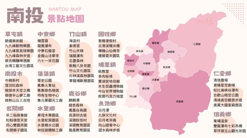 南投景點 【南投景點推薦】跟著我們玩南投一日遊景點及門票優惠，最新南投景點地圖！ 1 2026